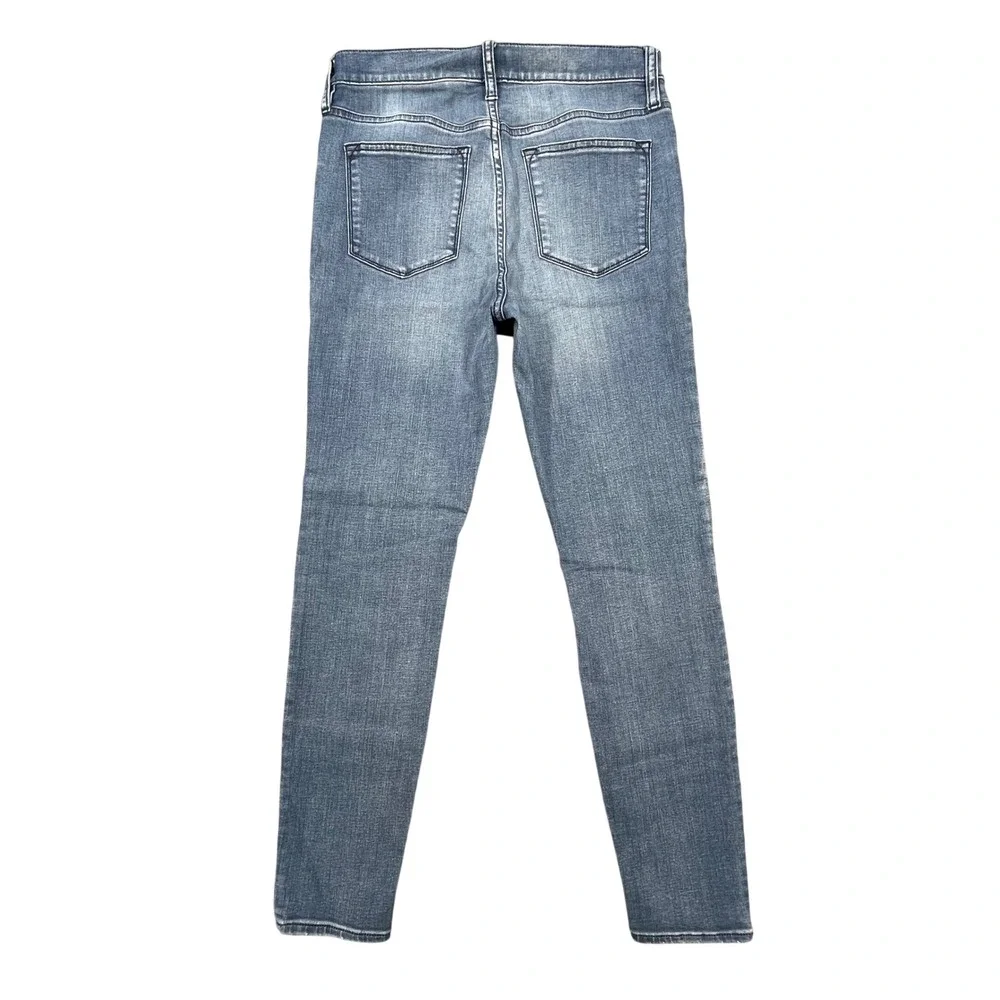 J.Crew Blue Distressed Skinny Jeans Women Size 30 H4496